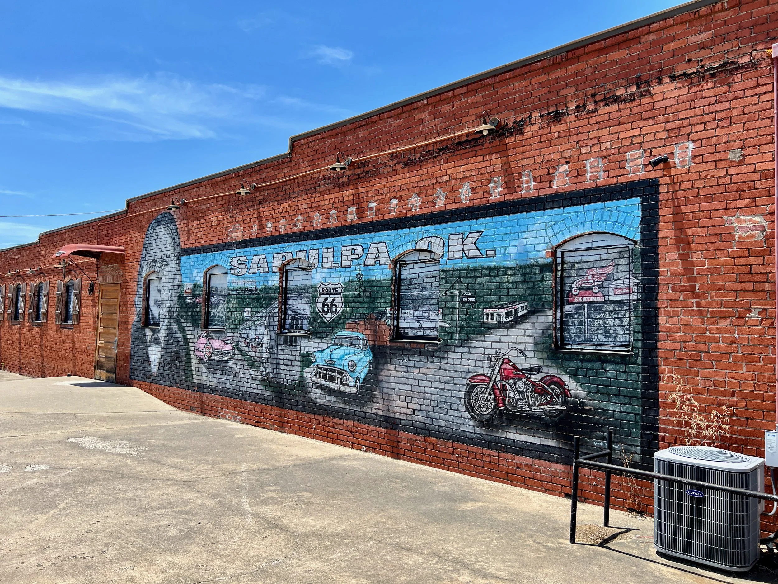 希少 AUTHOR A-Gang 26MTB / ALIVIO ストリート仕様 Recognizing the Value of Sapulpa's Murals — Oklahoma Route 66